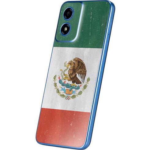 Mexico Flag Distressed Moto G Play 4G (2024) Skin
